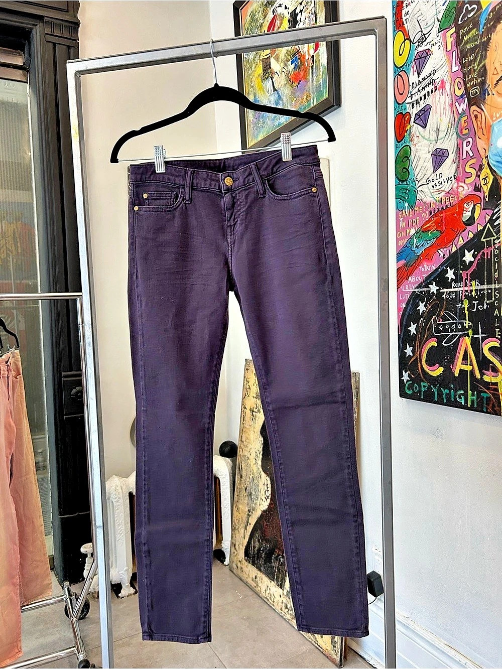 Bob Ore x Acquaverde Skinny Jeans in Purple